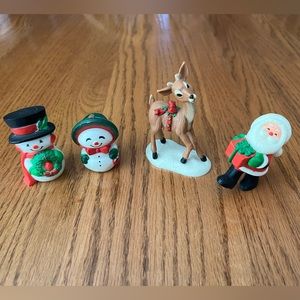 Vintage Hallmark Christmas Merry Miniature Bundle of 4.